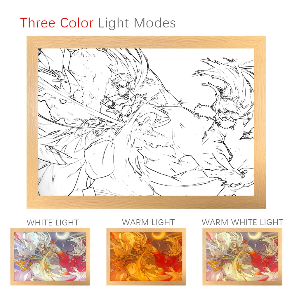 This Light Box combines traditional anime art with modern lighting technology. | If you are looking for more Inuyasha Merch, We have it all! | Check out all our Anime Merch now! 