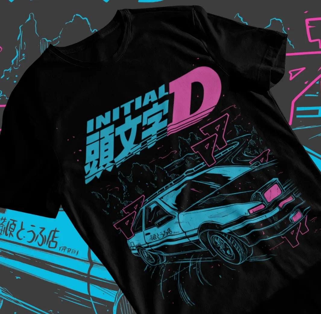 Here at Everythinganimee we have only the best anime merch! Free Global Shipping.
Feel the adrenaline rush of drifting down the mountain passes with this Initial D Itsuki Fujiwara T-Shirt.