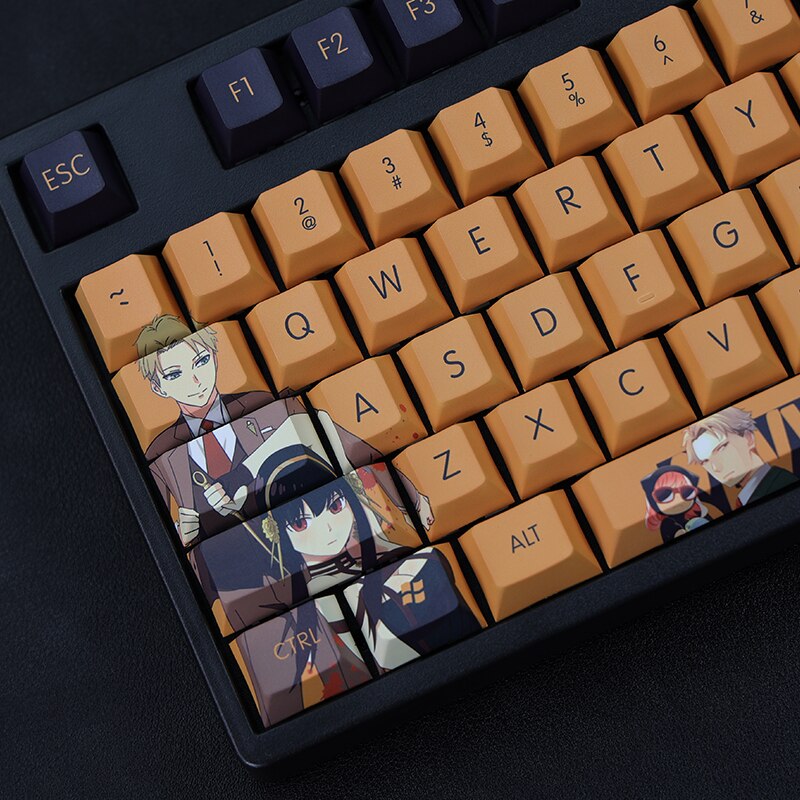 SPY X FAMILY PBT Dye Subbed Keycap Set