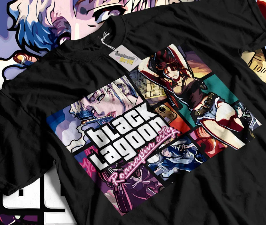 Here at Everythinganimee we have only the best anime merch! Free Global Shipping.
Level up your streetwear game with this epic GTA Style Black Lagoon Revy T-Shirt. 