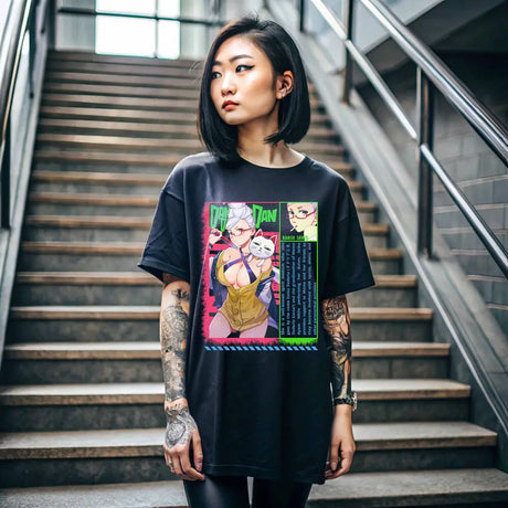 Immerse yourself in this striking Seiko Ayase Tee, perfect for anime fans Looking for more Dandadan merch? Explore our full collection of anime merch now!