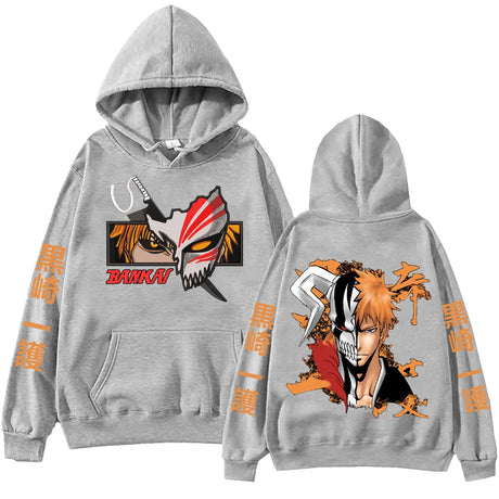 Immerse yourself in this kawaii Ichigo hoodies, perfect for anime fans. Looking for more Bleach merch? Explore our full collection of anime merch now!