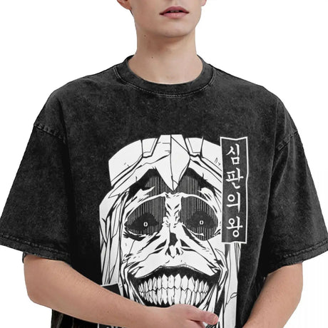 Embrace the dark and powerful imagery of the iconic Statue of God from Solo Leveling with this striking tee. If you are looking for more Solo Leveling Merch, We have it all! | Check out all our Anime Merch now!