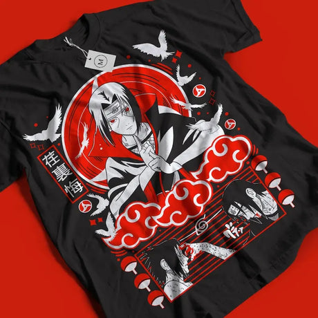 This Tee features a detailed & vibrant print of Itachi, one of the most iconic characters from Naruto.  If you are looking for more Naruto Merch, We have it all! | Check out all our Anime Merch now!