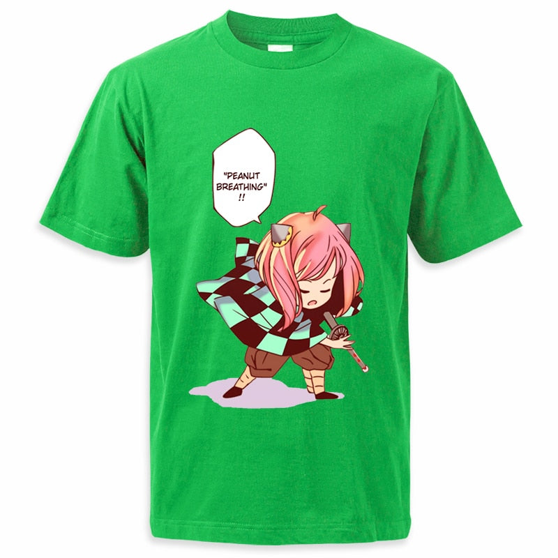 Peanut Breathing Anya - Cross-Anime Fusion Tee