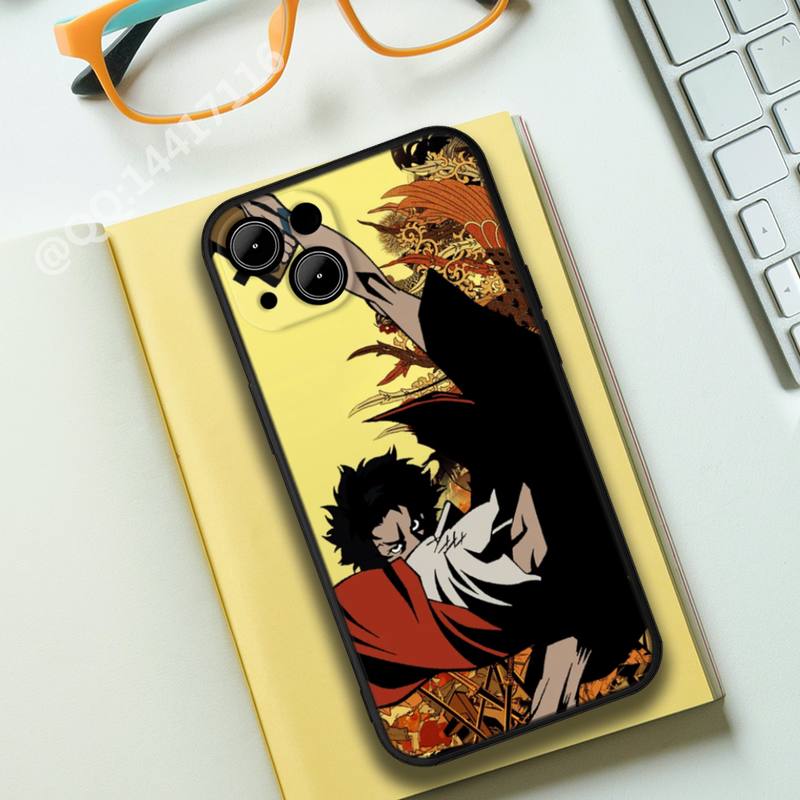 For iphone Anime Samurai Champloo Phone Case For iphone13 12 11 14 Pro Max X XR Mini XS 7 8 plus SE 2020 Full Coverage Covers, everythinganimee