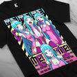 Here at Everythinganimee we have the best anime shirts in the world.
Dive into the colorful and energetic world of Me Me Me with this vibrant tee, featuring the iconic character in various lively poses. The design radiates fun and charm, capturing the eccentric and catchy essence of the anime.