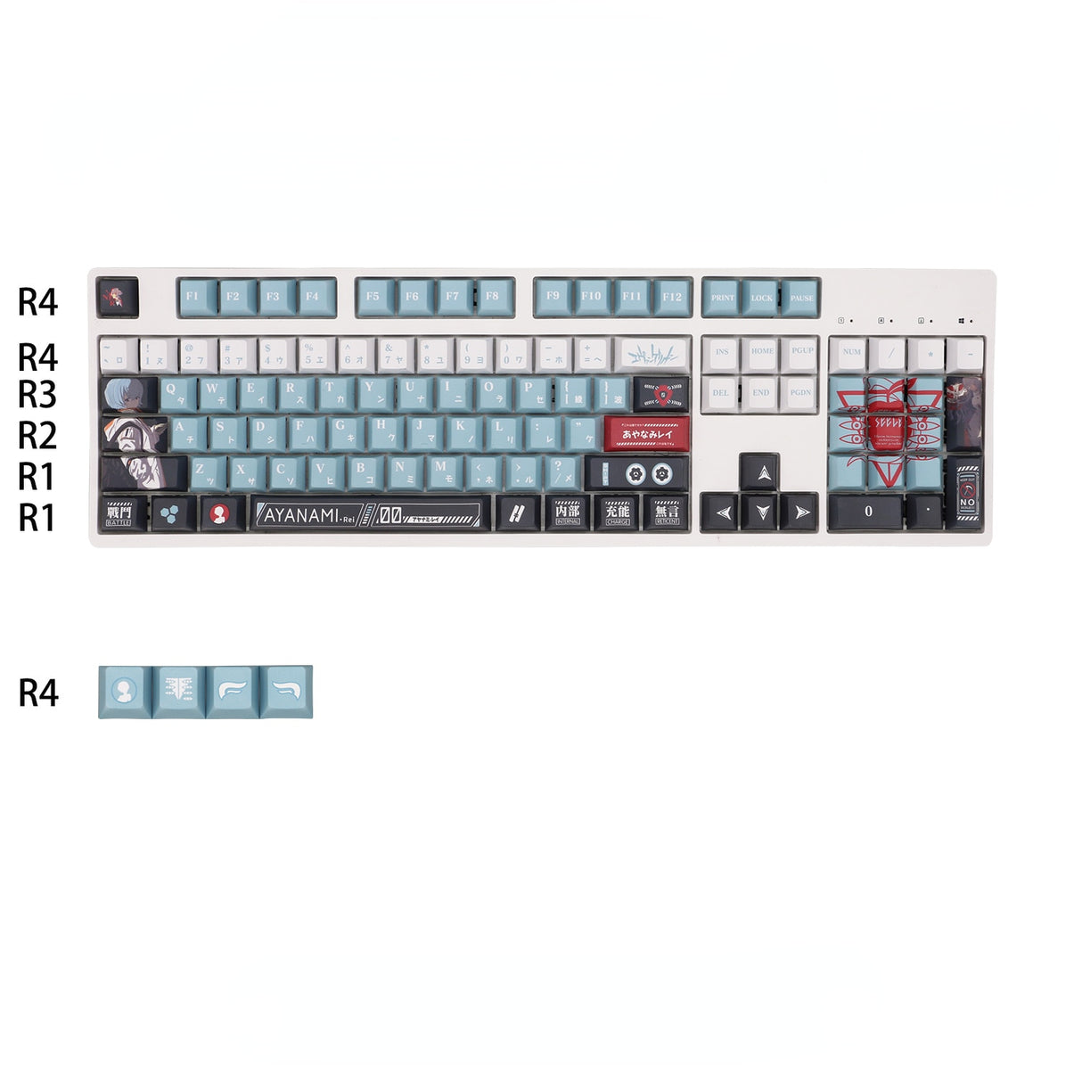 EVA Zero Machine Ayanami Keycap Set