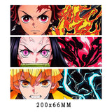 Dynamic Demon Slayer Trio - Tanjiro, Nezuko, Zenitsu Motion Stickers