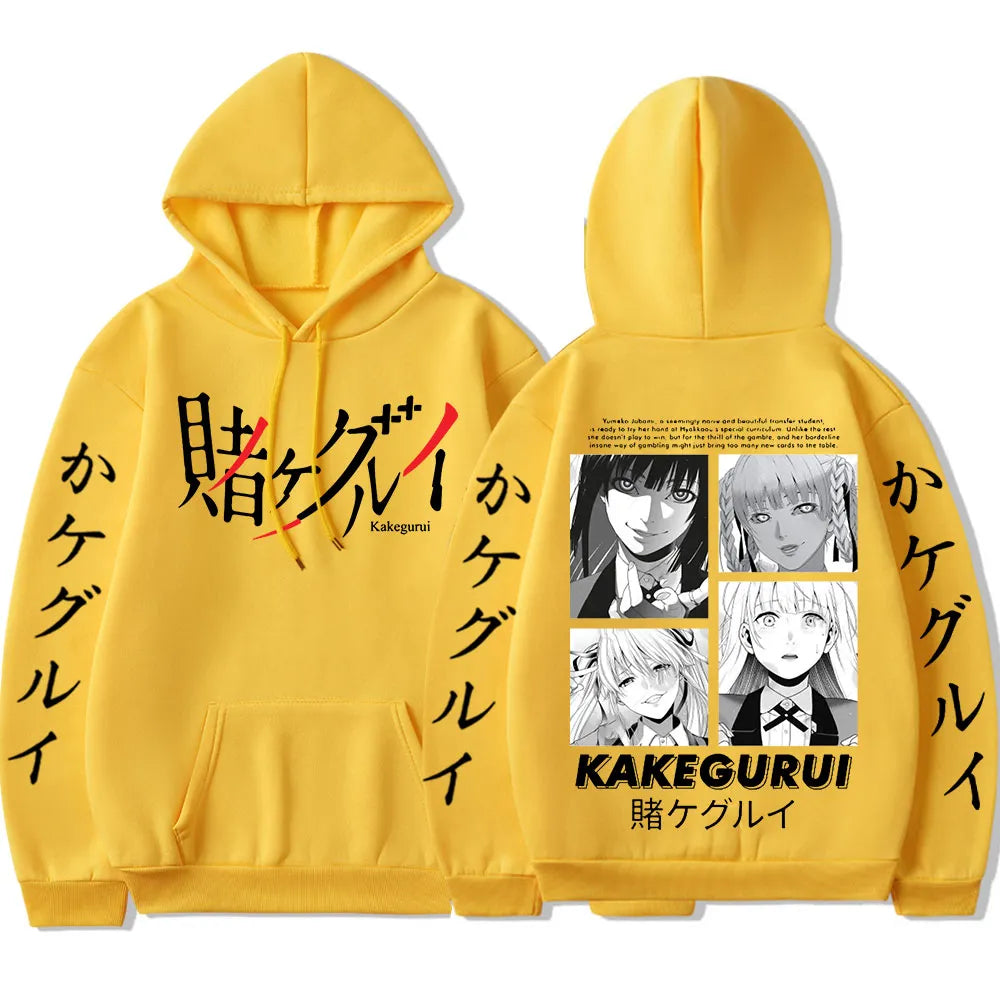Upgrade your wardrobe with out brand new Kakegurui Hoodies | If you are looking for more Kakegurui Merch, We have it all! | Check out all our Anime Merch now!