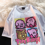 Step into a realm of comfort and whimsy with the Kirby's Cotton Dreamland Tee | Here at Everythinganimee we have the best anime merch in the world | Free Global Shipping