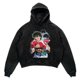 Sport this hoodie's striking graphics that pay tribute to 'Hajime no Ippo's' resilient essence. If you are looking for more Hajime no Ippo Merch, We have it all! | Check out all our Anime Merch now!