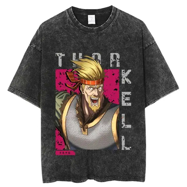 Here at Everythinganimee we have the best anime shirts in the world. 
Bring the fierce Viking warrior energy into your wardrobe with this Thorkell Battle Fury Tee from Vinland Saga.