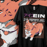 This tee captures the magic of Ein. If you're looking for more Cowboy Bebop merch, we have it all! Check out our anime merch now—free shipping!