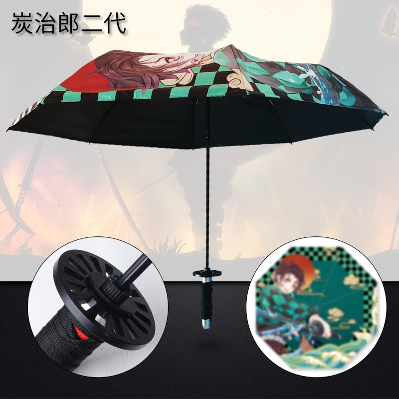 Demon Slayer-Inspired Umbrellas