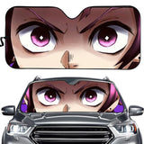 Demon Slayer Eyes Front Windshield Sunshade