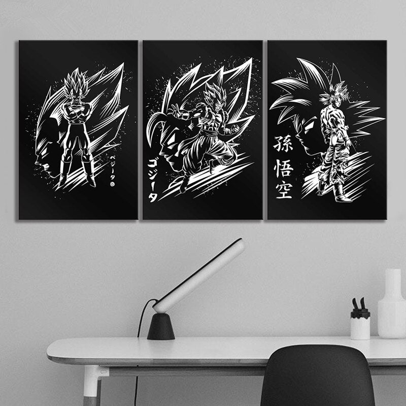 Dragon Ball Z Canvas Paintings Set