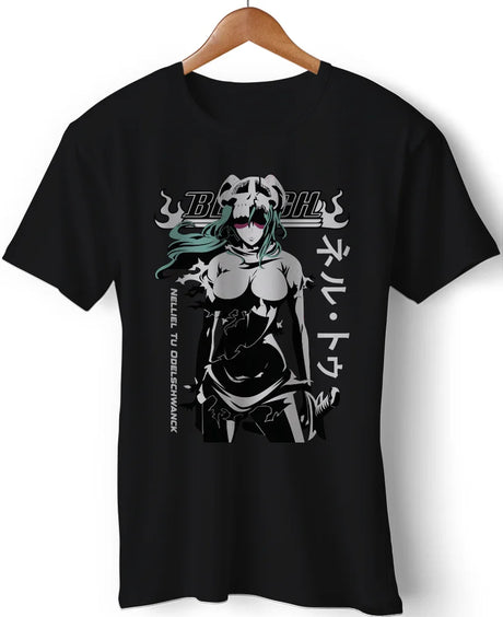 Immerse yourself in this striking Nelliel Tu Tee, perfect for anime fans. Looking for more Bleach  merch? Explore our full collection of anime merch now!