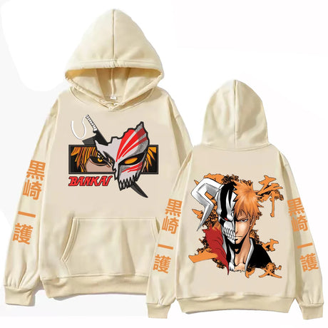 Immerse yourself in this kawaii Ichigo hoodies, perfect for anime fans. Looking for more Bleach merch? Explore our full collection of anime merch now!