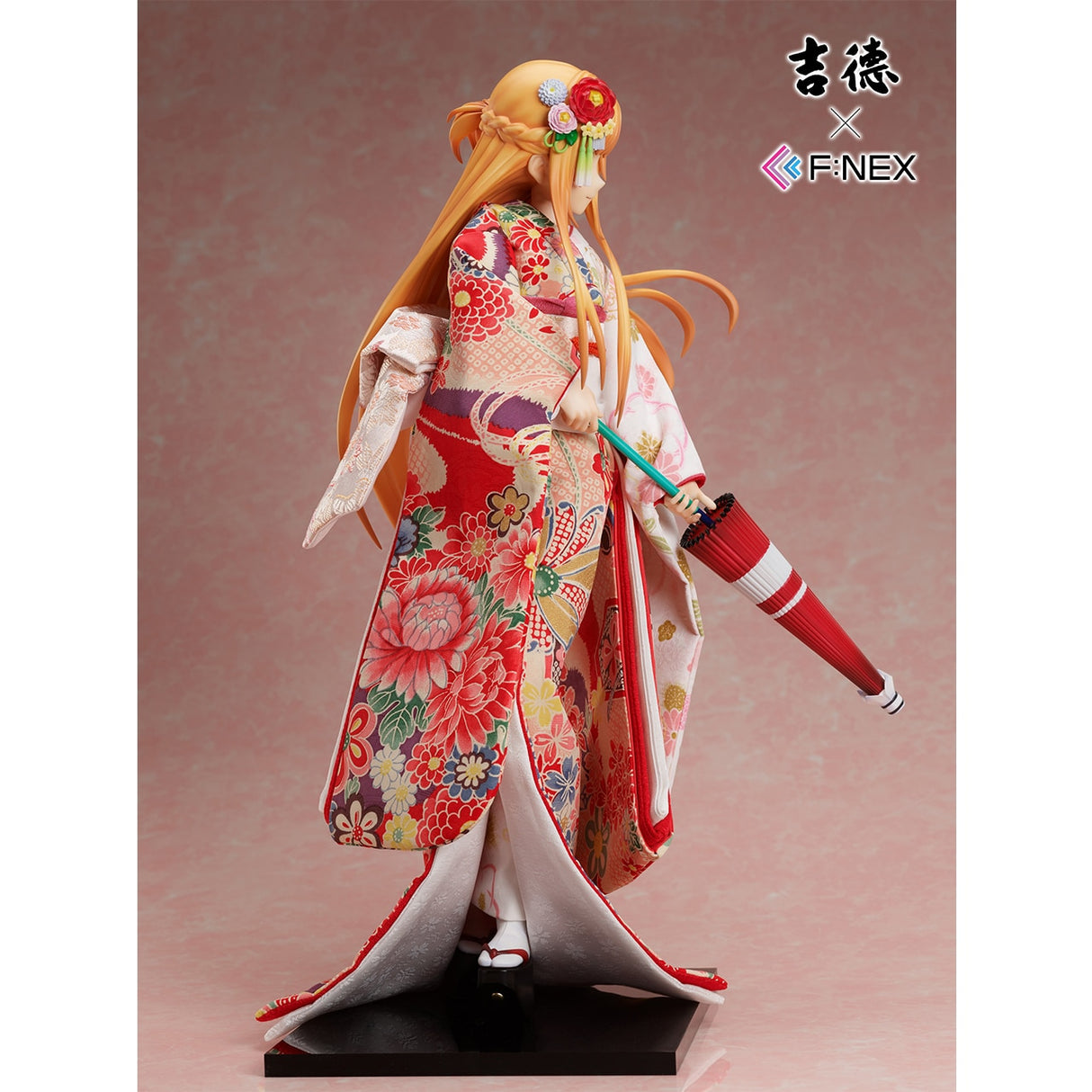 Asuna is portrayed in a breathtaking kimono, adorned with patterns & vibrant colors. If you are looking for more Sword Art Online Merch, We have it all! | Check out all our Anime Merch now!