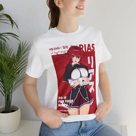 Here at Everythinganimee we have only the best anime merch! Free Global Shipping.
Unleash the fiery allure of Rias Gremory with this striking High School DxD t-shirt, capturing the essence of the crimson-haired beauty in all her formidable glory. Perfectly designed for true anime enthusiasts, 