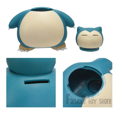 Pokemon Snorlax Money Box 2 Pose Figure Standing Sitting Piggy Bank Lovely Saving Pot For Kids Birthday Gift, everythinganimee