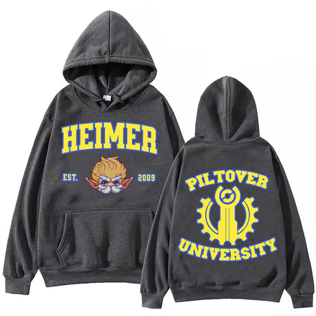 Immerse yourself in this Heimerdinger hoodies, perfect for anime fans. Looking for more Arcane merch? Explore our full collection of anime merch now!