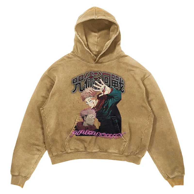 This Hoodie celebrates the beloved Jujutsu Kaisen Series, ideal for both Autumn And Winter. | If you are looking for more Jujutsu Kaisen Merch, We have it all! | Check out all our Anime Merch now!