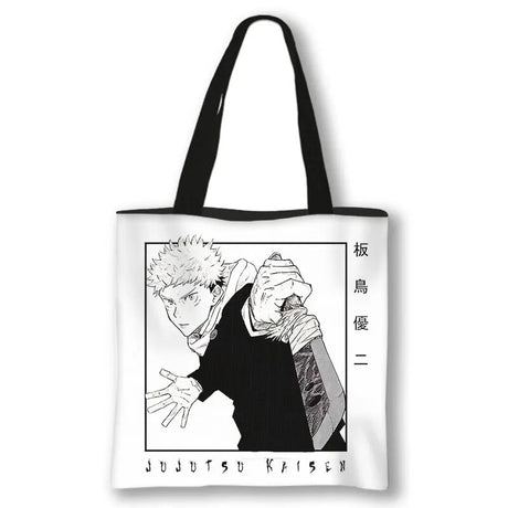 This canvas bag is a labor of love, to capture love of your anime characters. If you are looking for more Jujutsu Kaisen Merch, We have it all! | Check out all our Anime Merch now!