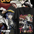 Here at Everythinganimee we have the best anime shirts in the world.
Embark on a journey through the fantasy world of Mushoku Tensei with this Adventurers Trio Tee, featuring the iconic characters Rudeus, Eris, and Roxy in action-packed poses. 