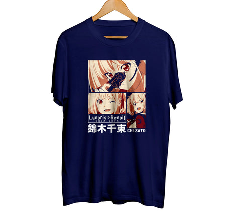 This tee features the adorable character Chisato Nishikigi from Lycoris Recoil, perfect for fans. If you are looking for more Lycoris Recoil Merch, We have it all! | Check out all our Anime Merch now!