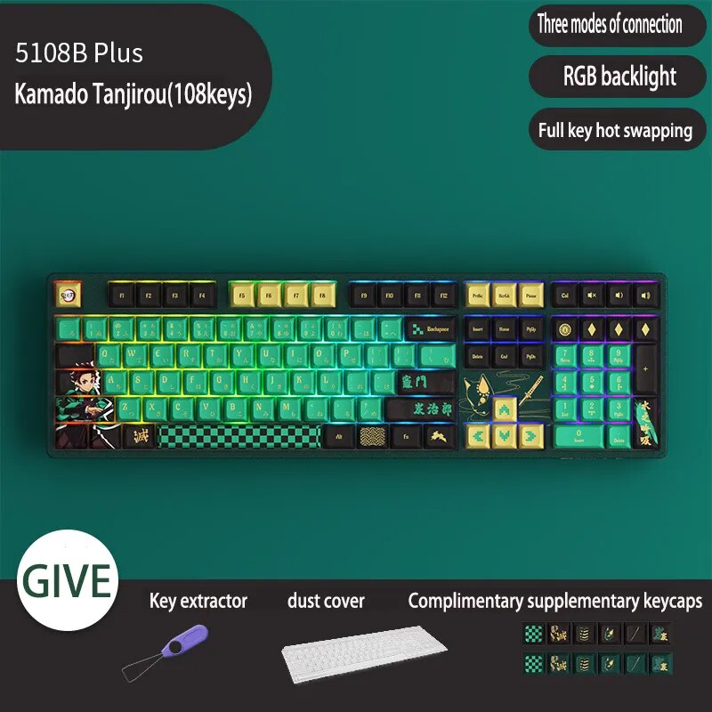 This keyboard is a fantastic blend of anime passion & technological prowess. | If you are looking for more Demon Slayer Merch, We have it all! | Check out all our Anime Merch now!