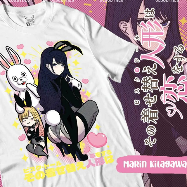 Immerse yourself in this striking Marin Tee, perfect for anime fans Looking for more Marin merch? Explore our full collection of anime merch now!