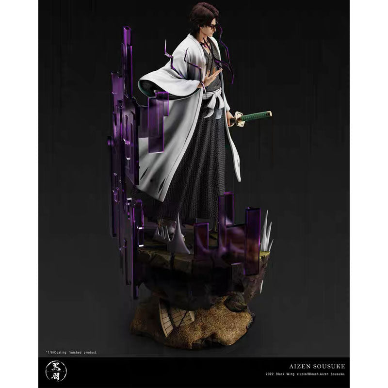 Experience Aizen's figurine, showcasing his serene yet chaotic essence. | If you are looking for more Vocaloid Merch, We have it all! | Check out all our Anime Merch now!