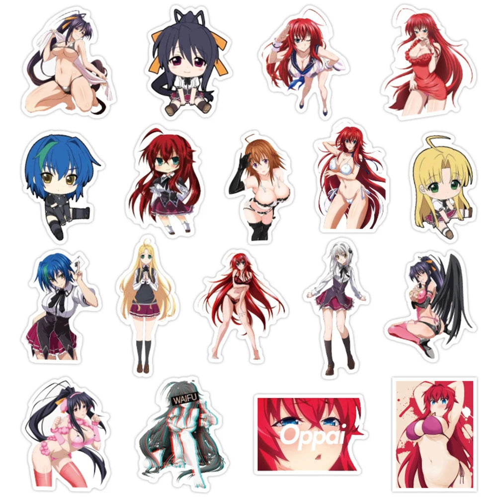 High School DXD Waifu Ecchi Stickers (50PCS)