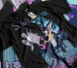 Here at Everythinganimee we have the best anime shirts in the world. 
Embrace the power of the Shadow Monarch with this dynamic Solo Leveling tee, featuring a vivid depiction of Sung Jin-Woo in all his glory.