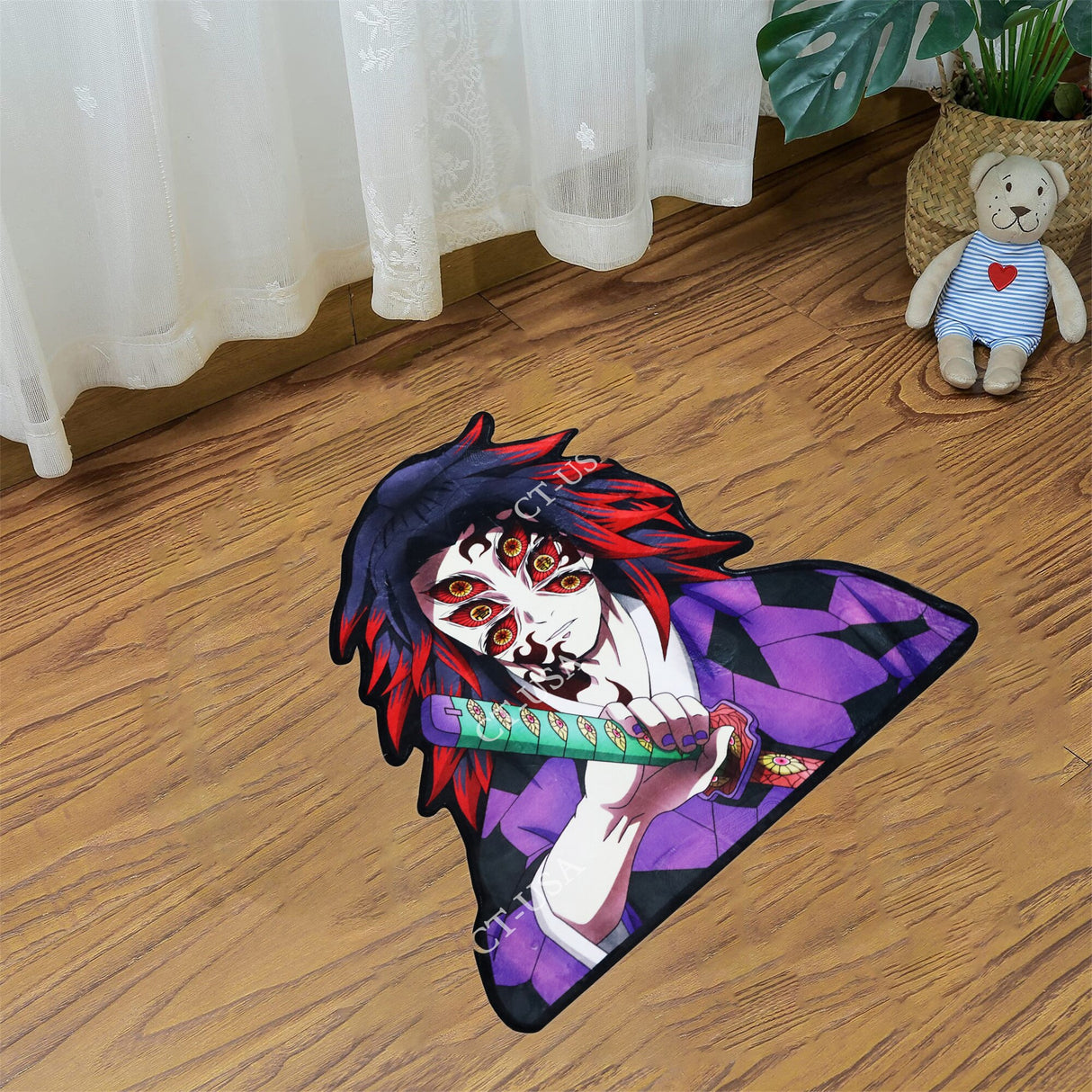 Demon Slayer Kokushibou Rug