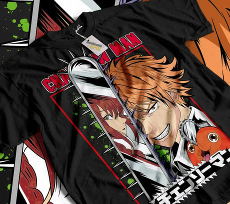 Here at Everythinganimee we have only the best anime merch! Free Global Shipping.
Unleash the power of the Chainsaw Man with this amazing tee. Featuring a bold and intense design