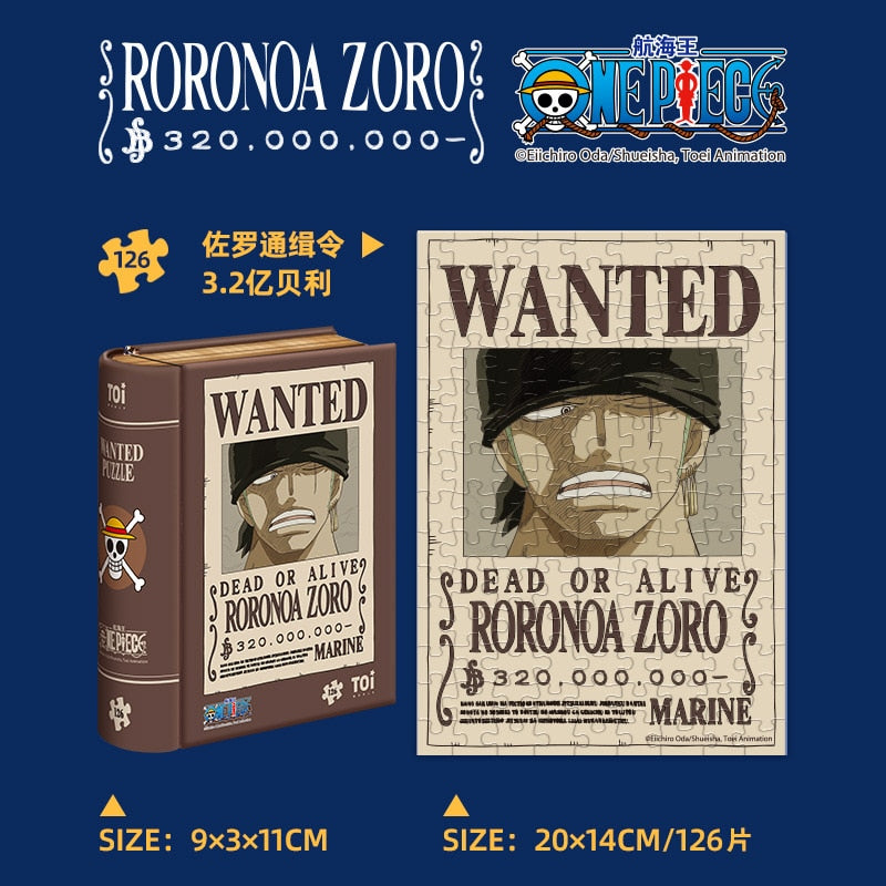 One Piece Wanted Poster - ZORO Jigsaw Puzzle