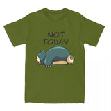 Show off your love for Snorlax with our Pokémon Snorlax "Not Today" Comfort Tee  | Here at Everythinganimee we have the worlds best anime merch | Free Global Shipping