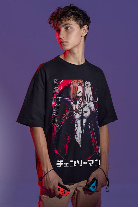 Immerse yourself in this striking Power Tee, perfect for anime fans. Looking for more Chainsaw Man merch? Explore our full collection of anime merch now!