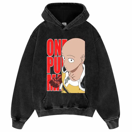 This hoodie celebrates the beloved One Man Series, ideal for both Autumn & Winter. | If you are looking for more  One Man Punch Merch, We have it all! | Check out all our Anime Merch now!