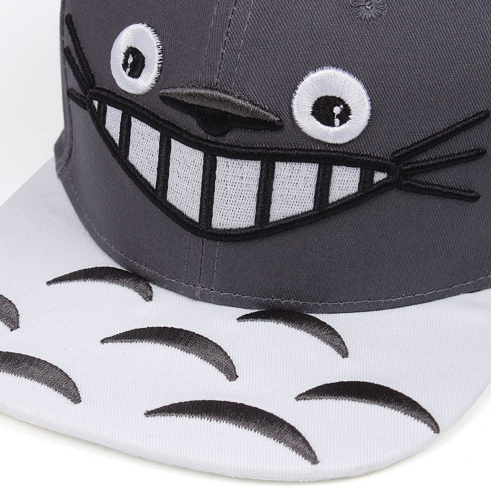 Totoro's Forest Whisper - Embroidered Snapback Odyssey