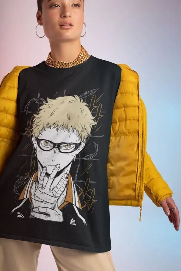 Immerse yourself in this striking Kei Tee, perfect for any Kei fans. Looking for more Haikyuu merch? Explore our full collection of anime merch now!