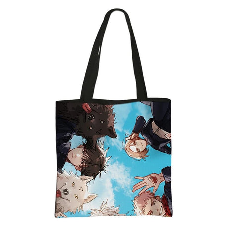 This canvas bag is a labor of love, to capture love of your anime characters. If you are looking for more Jujutsu Kaisen Merch, We have it all! | Check out all our Anime Merch now!