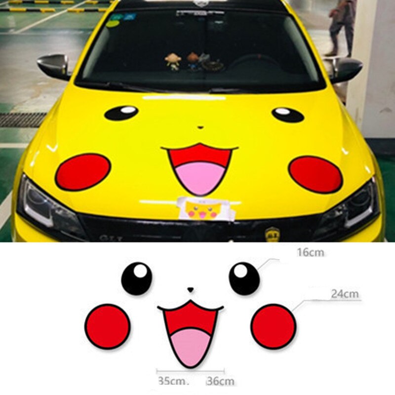 Pokémon Pikachu Face Stickers