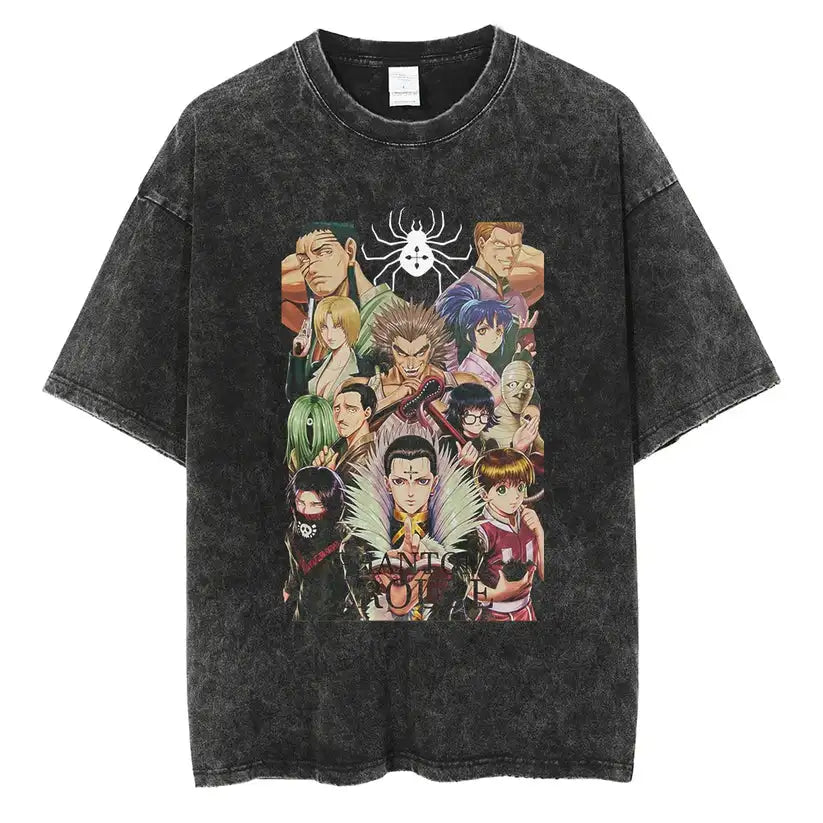 Here at Everythinganimee we have the best anime shirts in the world. 
Show off your loyalty to the infamous Phantom Troupe with this incredible Hunter x Hunter tee.