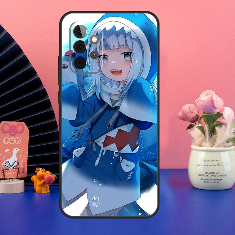 Gawr Gura Hololive Anime Case For Samsung Galaxy A54 A34 A24 A14 A73 A53 A33 A23 A13 A52 A32 A22 A12 A51 A71 Cover, everythinganimee