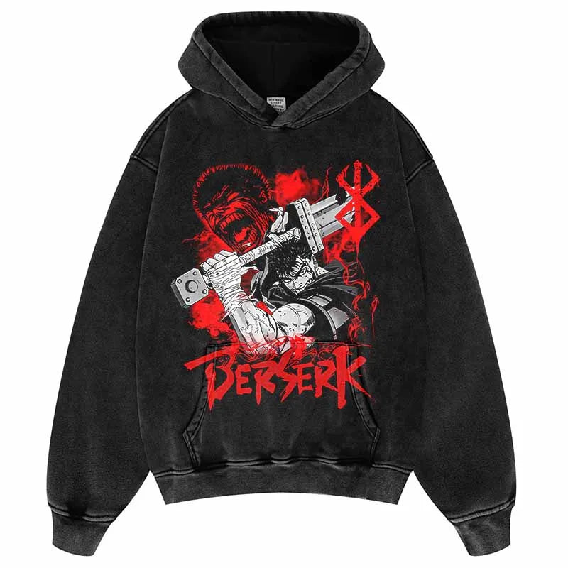 This Hoodie celebrates the beloved Berserk Series, ideal for both Autumn And Winter. | If you are looking for more Berserk Merch, We have it all! | Check out all our Anime Merch now!