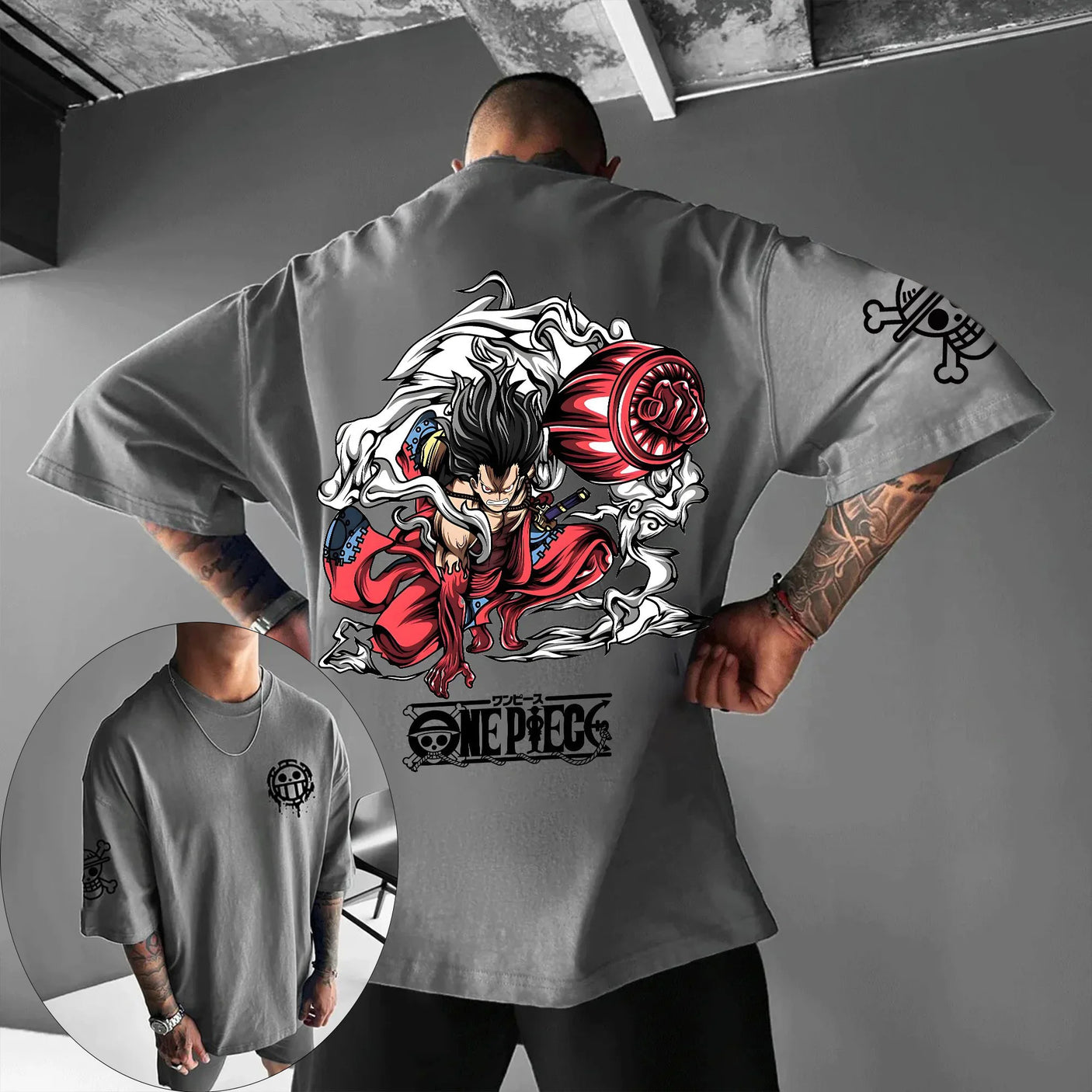 This tee captures the magic of Gear Fourth Luffy. If you're looking for more One Piece merch, we have it all! Check out our anime merch now—free shipping!